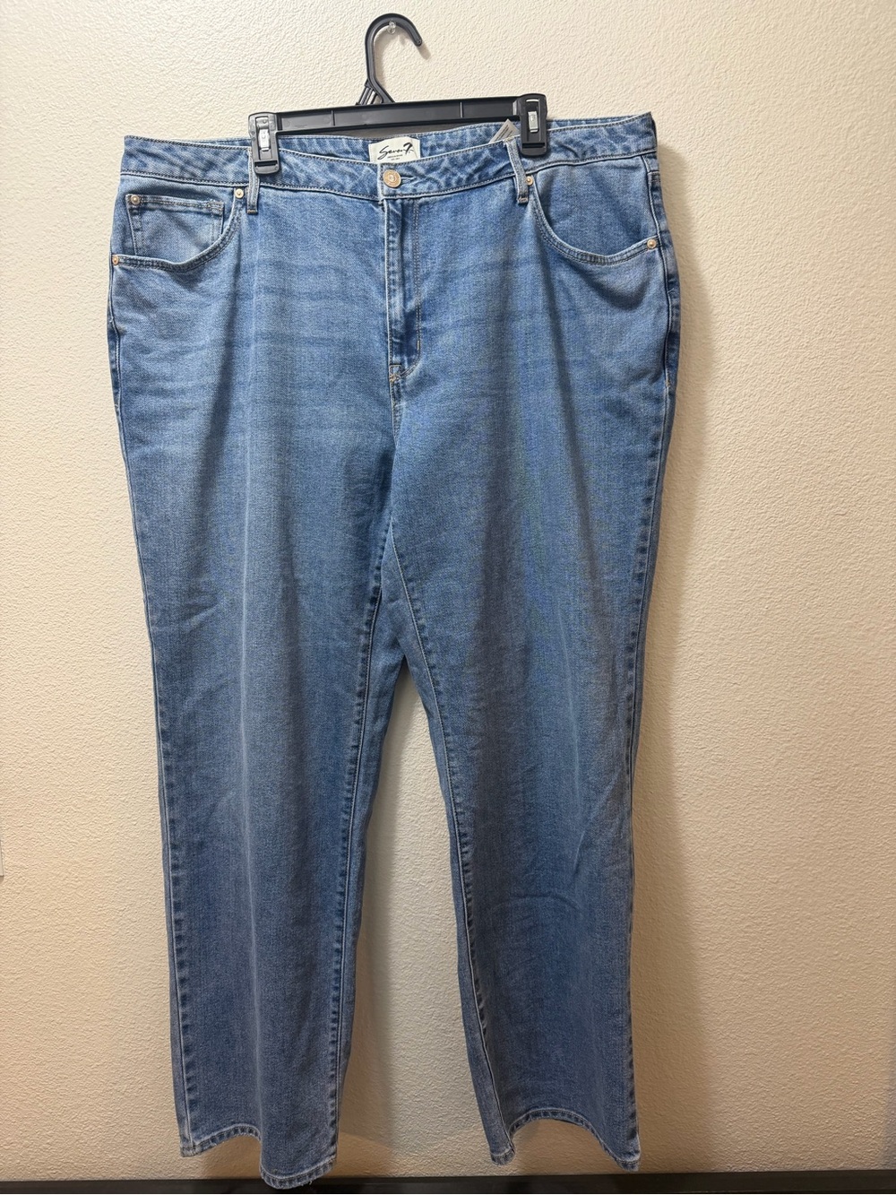 Seven7 Straight Leg Light Blue Jeans